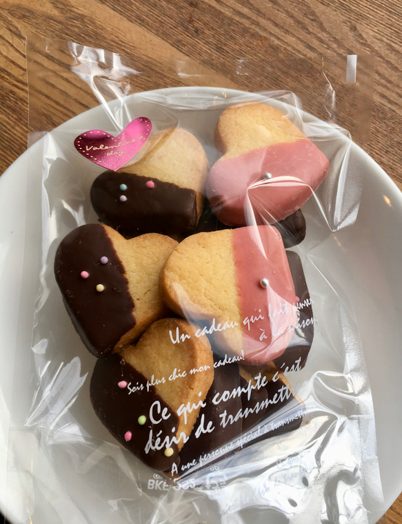 バレンタインハートチョコクッキー100g 1枚目の画像