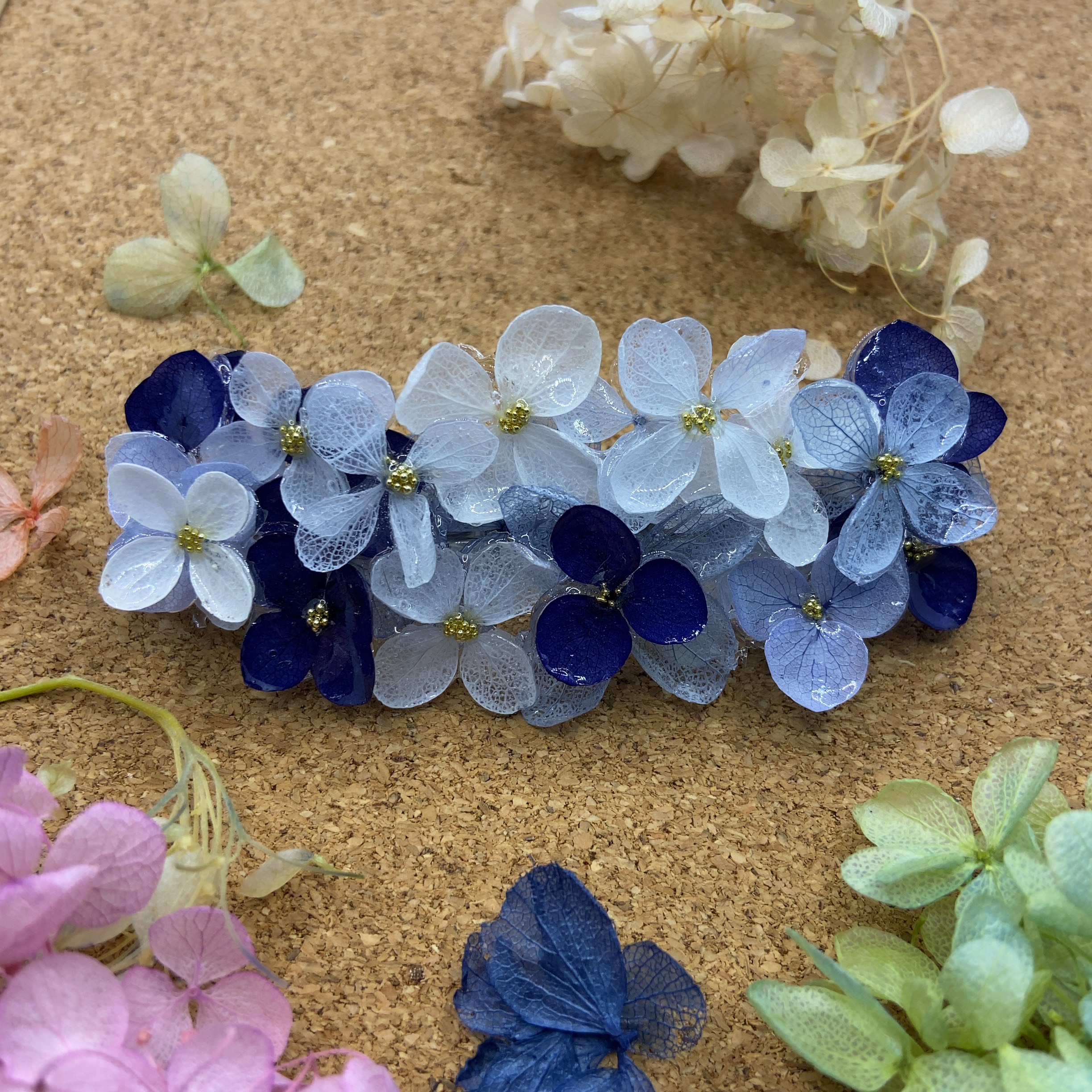 専用　感謝品　布リース*紫陽花パレット*