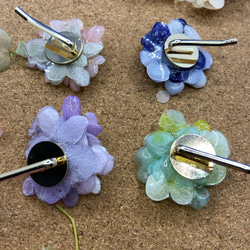 色とりどり   プリザーブドフラワー紫陽花のポニーフック 紫陽花ヘアアクセサリー 6枚目の画像