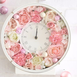 ピンクのお花がいっぱい＊花時計　ギフトボックス付き 2枚目の画像