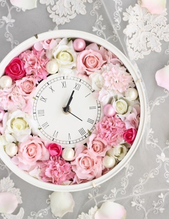 オトナ可愛い花時計　ギフトボックス付き 2枚目の画像