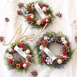 【期間限定・送料無料】Natural Christmas wreathe クリスマスリース　＃３ 3枚目の画像