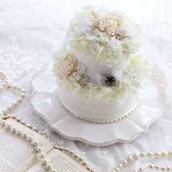 White Flower Cake　フラワーケーキ 4枚目の画像