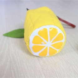 『受注制作』フレッシュレモンのハンディポーチ（特集掲載作品） 3枚目の画像
