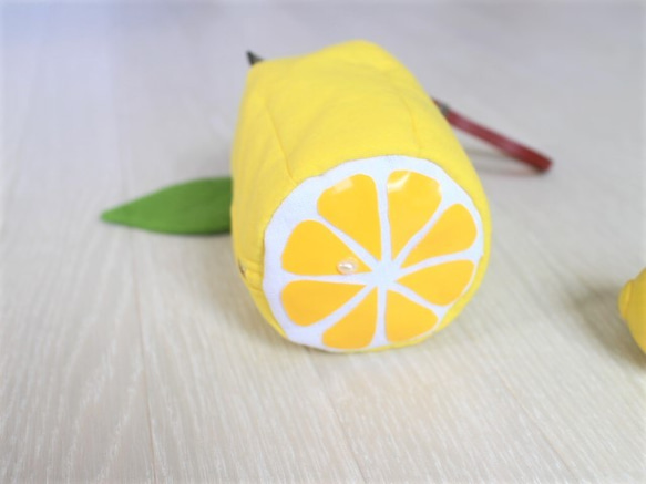 『受注制作』フレッシュレモンのハンディポーチ（特集掲載作品） 3枚目の画像