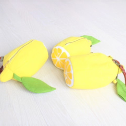 『受注制作』フレッシュレモンのハンディポーチ（特集掲載作品） 10枚目の画像