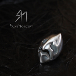 【Rune Ghost】ゴーストモチーフリング マットver.／Silver925 8枚目の画像