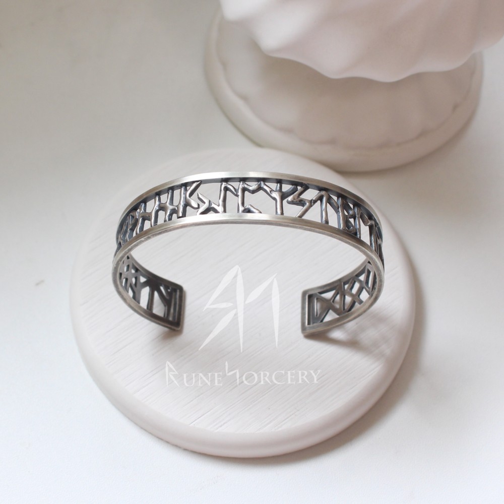 【エルダールーンバングル　透かしVer】マット&燻し加工 / サイズ対応可