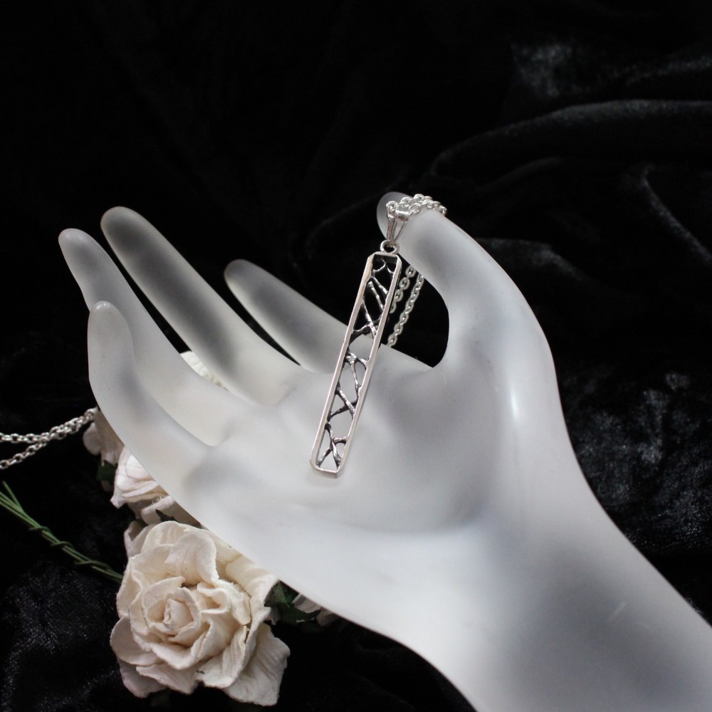 【Le passé】 Slim Rectangle / 鏡面仕上げ&燻し加工 6,512円