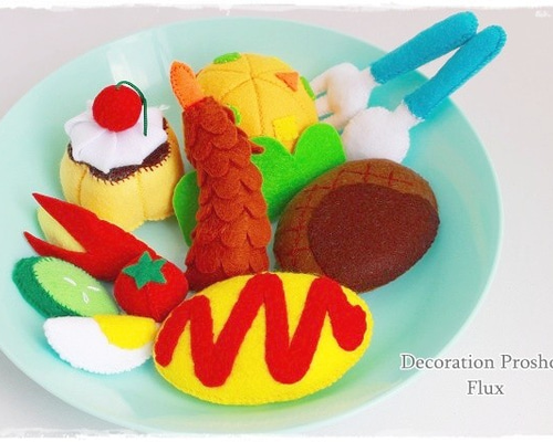 オーダー》フェルトのおままごと：お子様ランチB☆ 玩具・娃娃 Miku 的