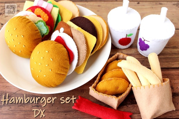 にこちゃん☺️　フェルトおままごと　おでん　ハンバーガー　手巻き寿司 おでん。様専用です。 （にこちゃん☺️様専用 フェルト