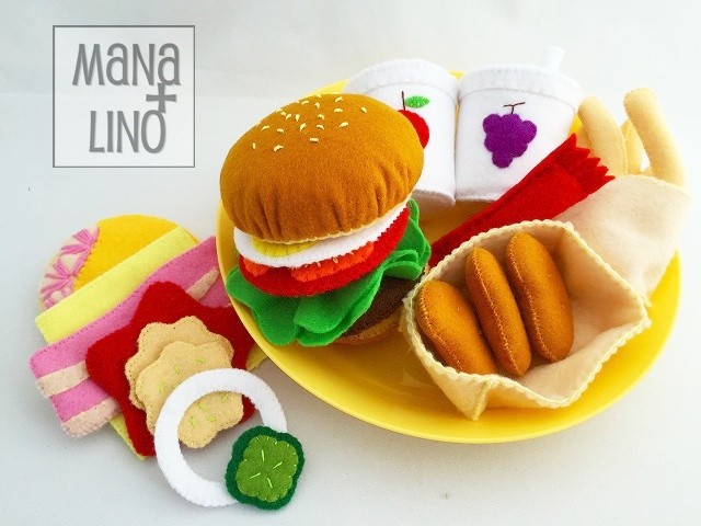 フェルトままごと　ハートバーガー　オーダーページ 46