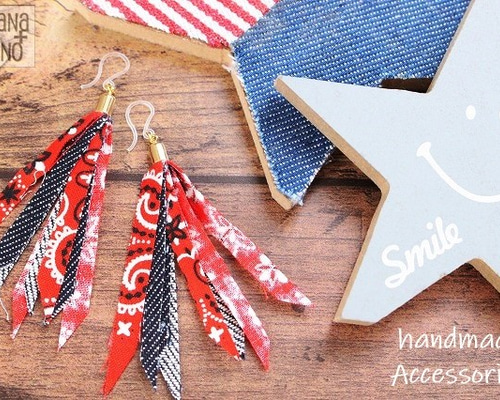 ハンドメイド☘️デニムレザー男前リメイク缶ピンチ付 ハンドメイド