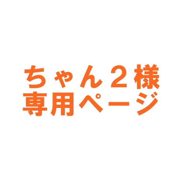 ちゃん2様専用ページ 1枚目の画像