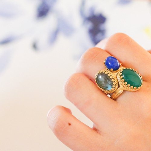 Juvelia グリーンオニキス　リング Green Onyx – Juvelia