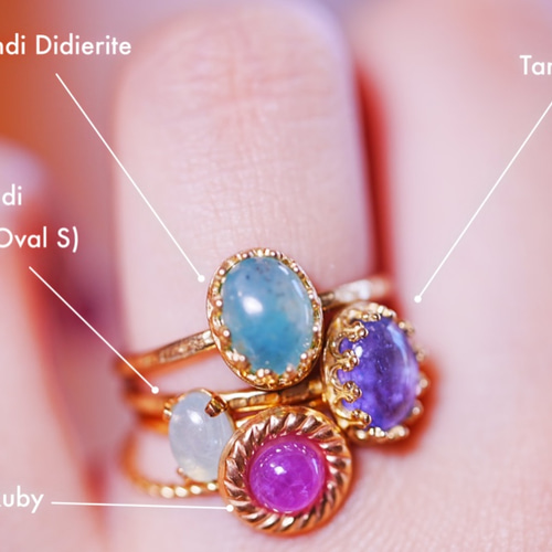 juvelia ソルオーバルリング グランディエディライト