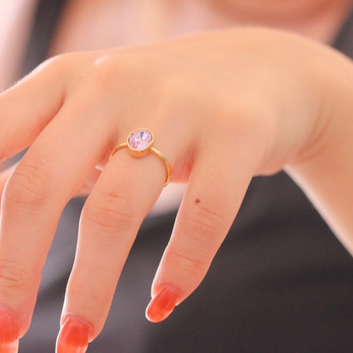 レアカラー／カラーチェンジ】アレキサンドライト マリーリング 指輪