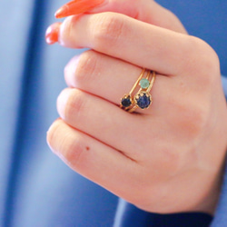 [9月誕生石]藍寶石輝煌戒指 第3張的照片