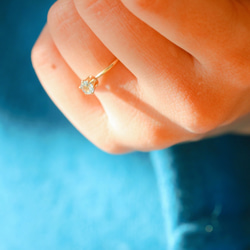 【十一月生日石】天藍色托帕石璀璨戒指 第6張的照片