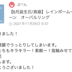 [六月誕生石]彩虹月長石橢圓形戒指 第3張的照片