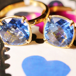 Blue quartz ring 青水晶リング 2枚目の画像