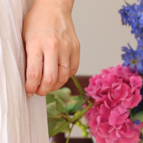 Juvelia ストロベリークォーツK10リング