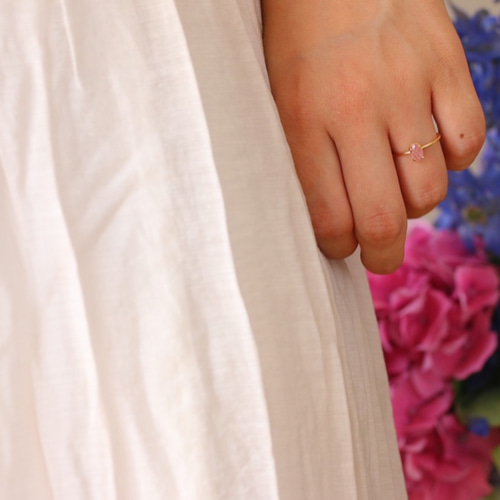 Juvelia ストロベリークォーツK10リング