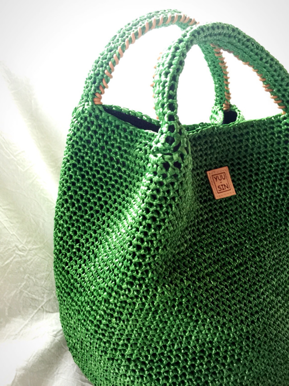 「ざーずさま専用」いつも持ちたい緑のバッグ 2枚目の画像