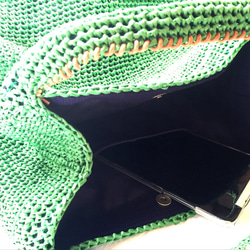 「ざーずさま専用」いつも持ちたい緑のバッグ 3枚目の画像