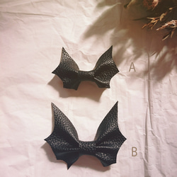 ハロウィン Batレザーの蝶ネクタイ 3枚目の画像