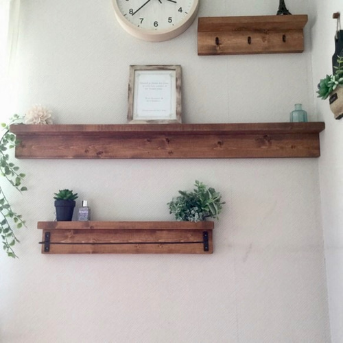 ウォールラック　ウォールシェルフ　飾り棚　壁掛けラック ディスプレイシェルフ 棚付き 壁面インテリア｜aster WallBox 400×600