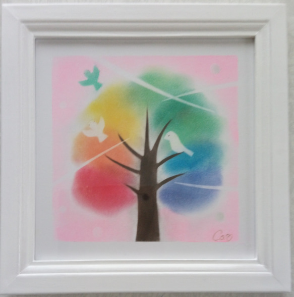 【絵画】『SerenaArt』 Rainbow Tree「虹の木」 絵画】『SerenaArt』 Rainbow Tree「虹の木」 絵画】『SerenaArt