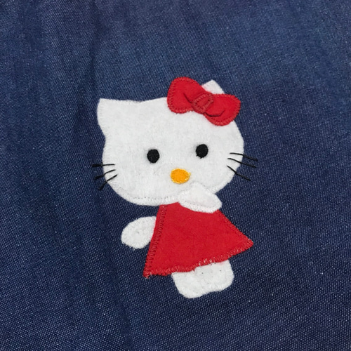 キティちゃん デニム風 レッスンバッグ トートバッグ natchan 通販