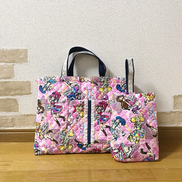 アイカツ！ レッスンバッグ シューズ袋 2点セット トートバッグ