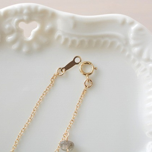 14Kgf❩ 素敵✧*タンブルカービングアメジストのブレスレット