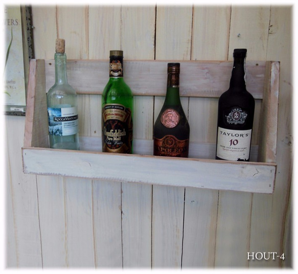 壁取付　木製キッチンボトルラック　キッチン収納 4枚目の画像