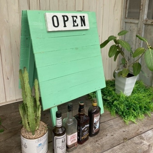 木製A型立て看板 ワイド 11色より H113 その他家具 HOUT-4 通販