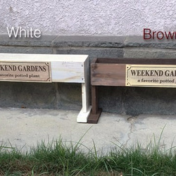 木製ガーデニングトールプランター　シャビーホワイト　（多肉植物の寄せ植えに） 2枚目の画像