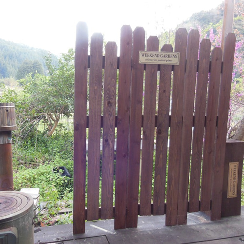 木製段違いパーティション 3つ折れ 3連 衝立 間仕切り ラティス