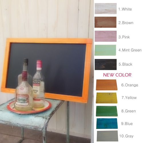 ブラックボード1枚木枠