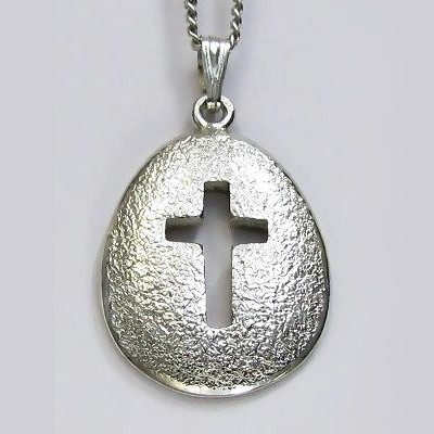 イエス・聖母マリア・教義・聖霊・使徒などを表した作品　イースターエッグのラテン十字架　ac15　ロングセラーです