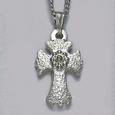 伝統的なモチーフ　小さなフローリー十字架　cc20s　ロングセラーです