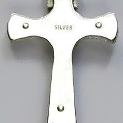受難像（イエス・キリストの十字架像）　クローバー形クロスの受難像　pc57 3枚目の画像