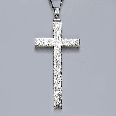 大きなクロス　木肌光沢仕上げの縦長の大きなクロス　lc14　ロングセラーです