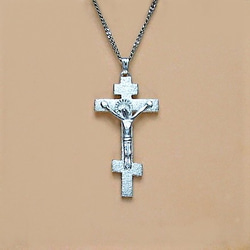 ロシア正教のクロス（八端十字架）　ロシア十字架の受難像　rc37　好評です 4枚目の画像