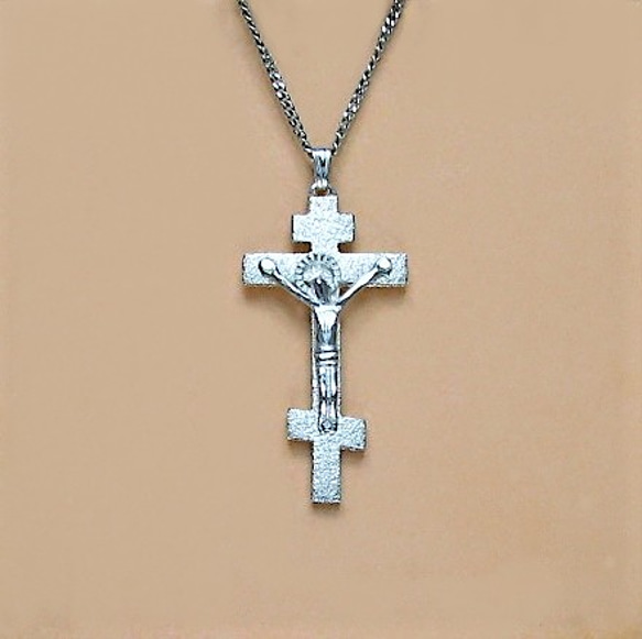 ロシア正教のクロス（八端十字架）　ロシア十字架の受難像　rc37　好評です 4枚目の画像
