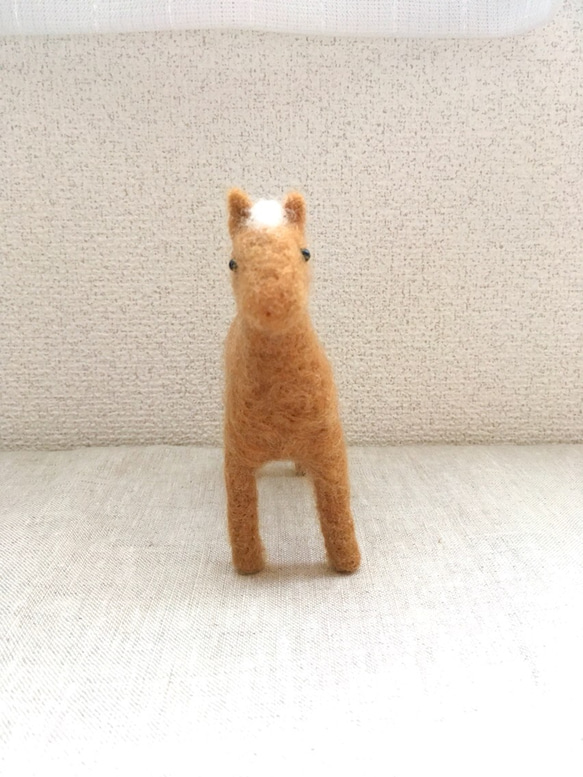 【受注生産・プレゼントとしてもオススメ】羊毛フェルトのぬいぐるみ お馬さん 