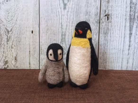 お値下げ中！】ペンギンさんのチョコレートインテリア羊毛フェルト