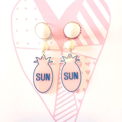 パイナップル×SUN！ピアス　PK 1枚目の画像