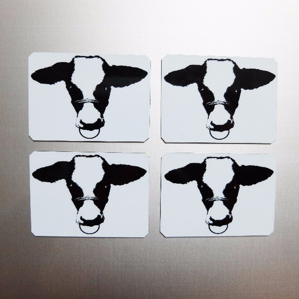 牛のマグネット(５枚セット) 2枚目の画像